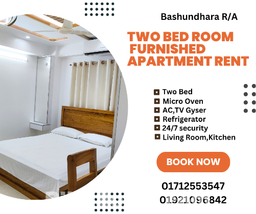 RENT Luxurious 2BHK Apartment In Bashundhara R/A.